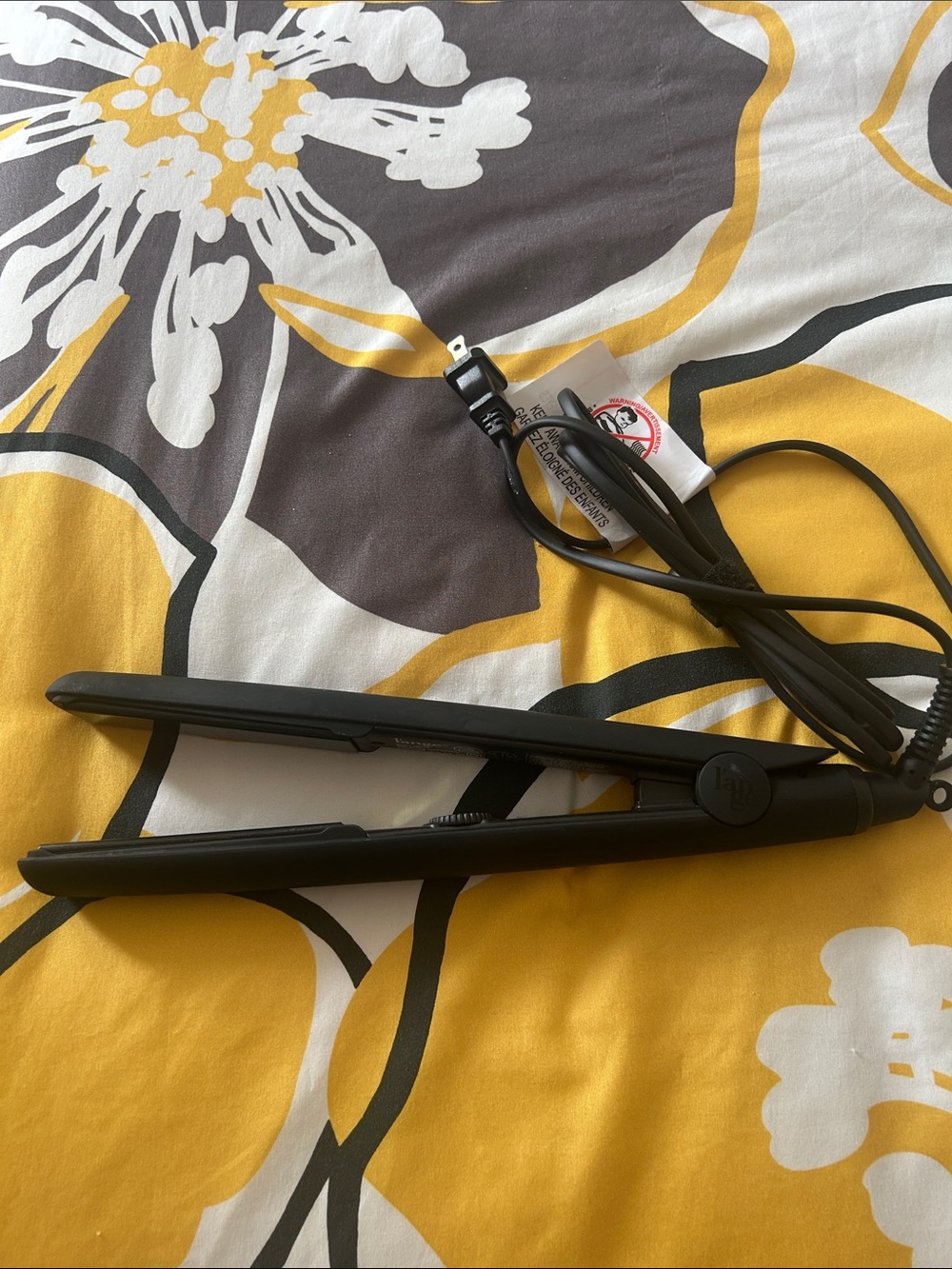 Lange Matte Black Hair Straightening Iron